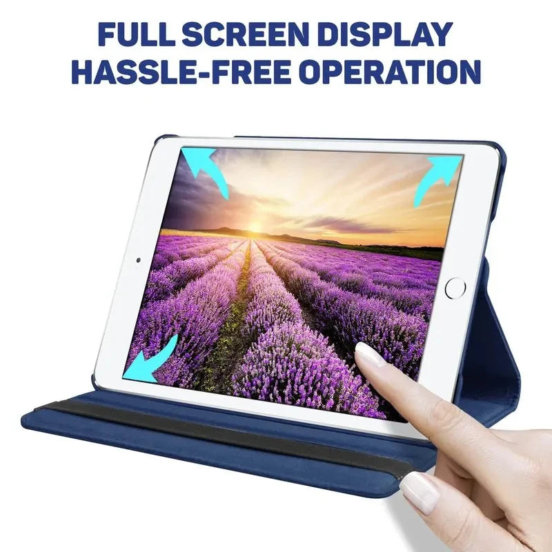 iPad 360° Rotating Case – Smart Magnetic Stand Cover