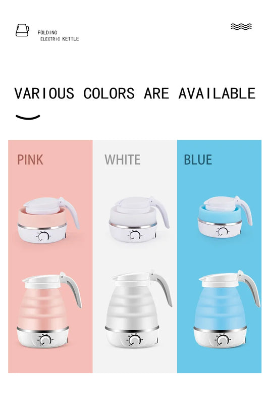 Mini Folding Electric Kettle for Travel & Hotel Use