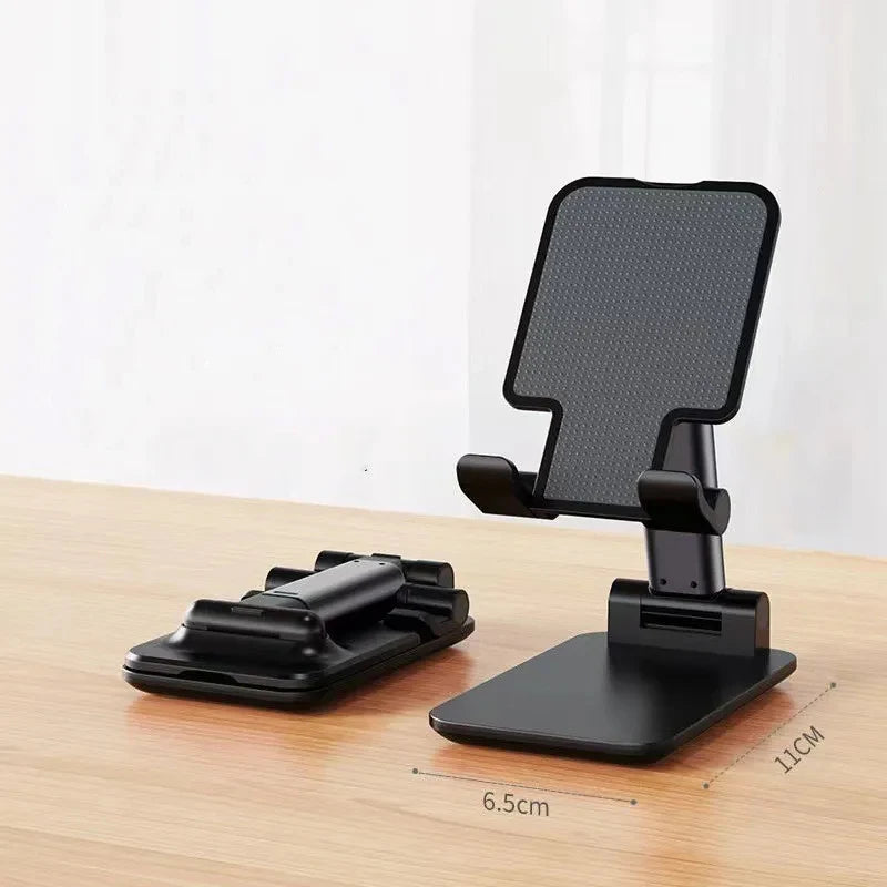 Foldable Desk Phone Stand – Adjustable Desktop Holder for Mobile & Tablet