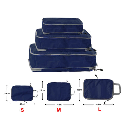 Travel Packing Cubes Set – Lightweight Compressible Luggage Organizers (3pcs)