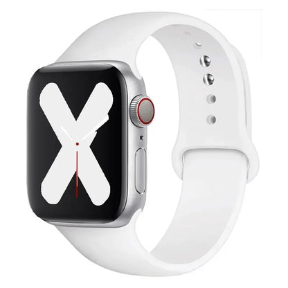 Silicone strap For Apple Watch band 44mm 40mm 45mm 41mm 42mm 38mm correa bracelet iWatch series 9 8 7 6 5 4 3 SE ultra 2 49mm