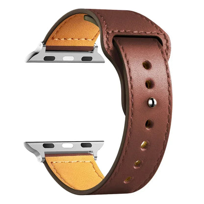 Leather strap For Apple watch band