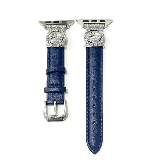 Diamond Leather Strap For Apple Watch