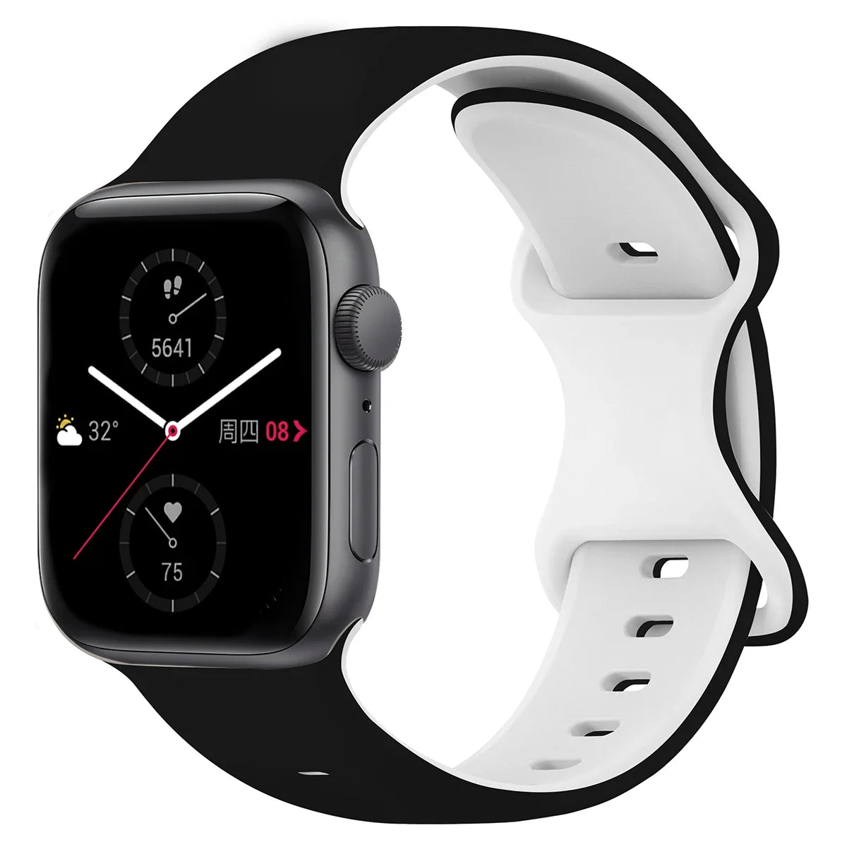 Two-Tone Sports Silicone Strap For Apple Watch