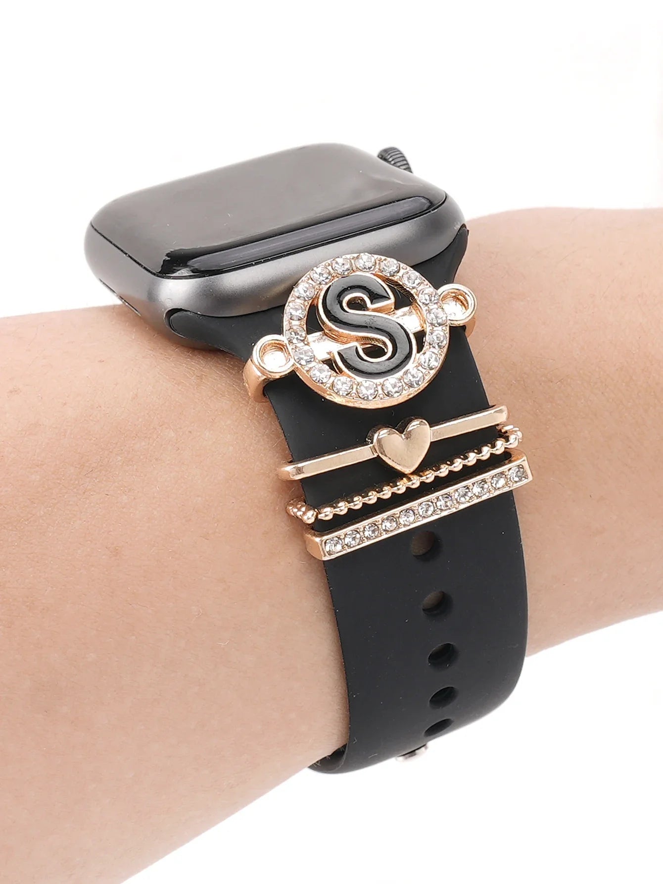 Charms for Apple Watch Band Accessories for Galaxy Watch Series Charm Alphabet Jewelry