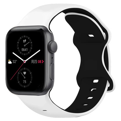 Two-Tone Sports Silicone Strap For Apple Watch