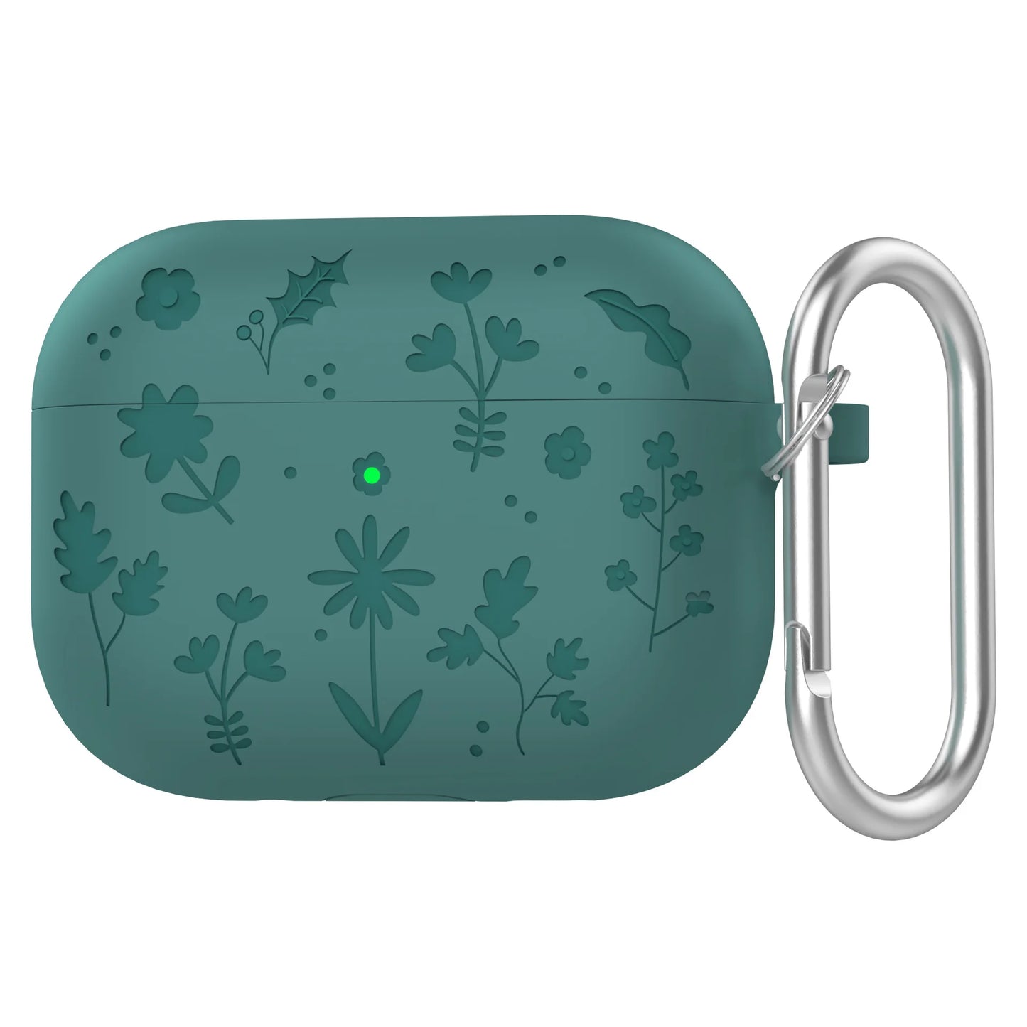 Floral Engraved Silicone Case for AirPods Pro 3 – Shockproof Protective Cover