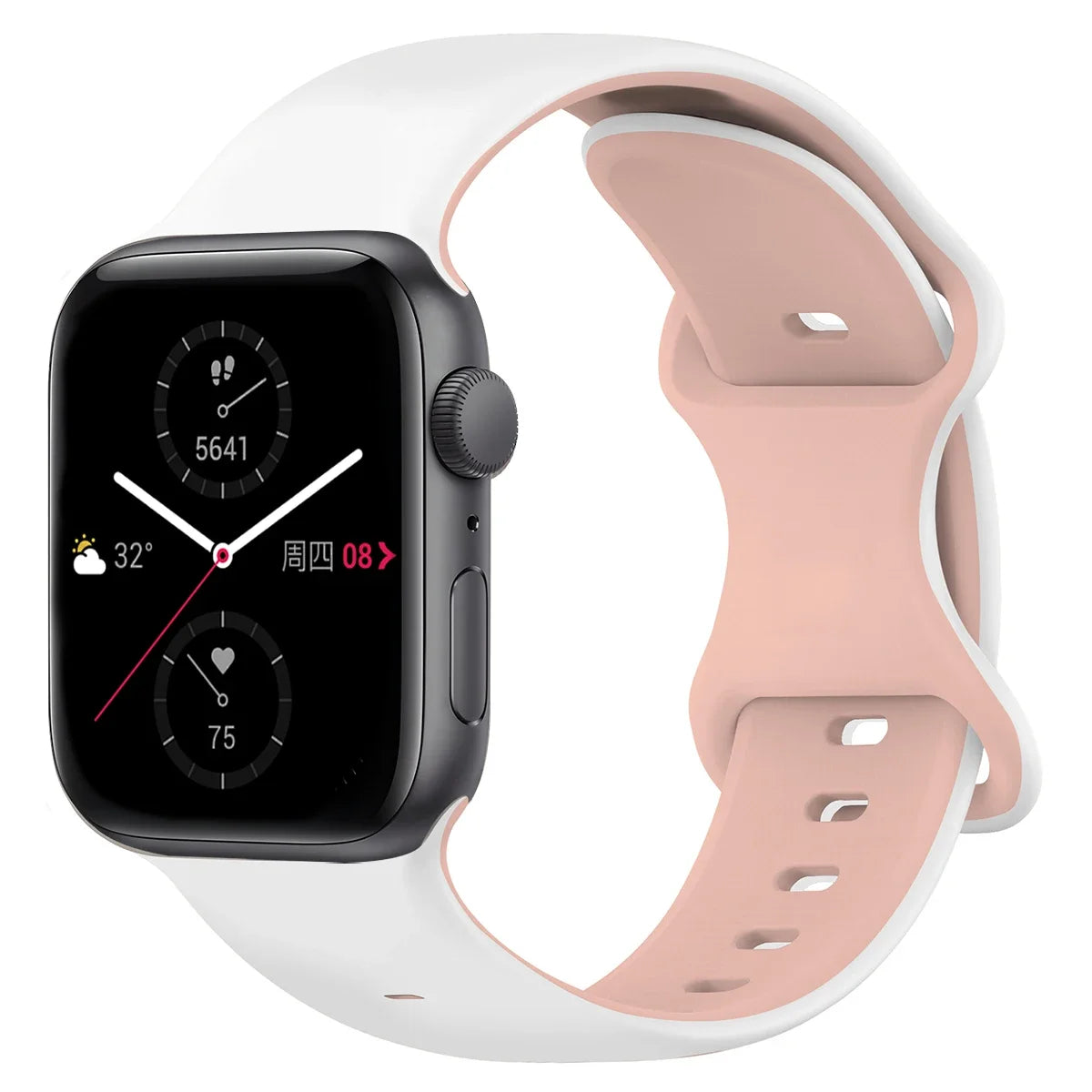 Two-Tone Sports Silicone Strap For Apple Watch