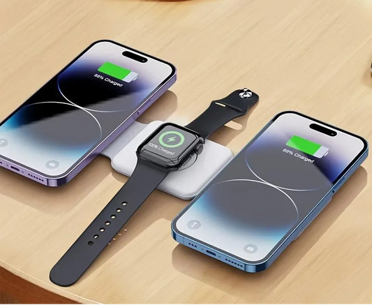 3 in 1 Magnetic Wireless Charger – Fast Charging Stand for iPhone, Apple Watch & AirPods