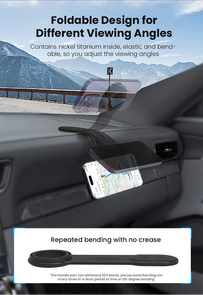 Magnetic Holder Car Phone Holder Stand Foldable Telephone Support Mount for Iphone 12 13 14 15 Pro Max For Samsung S23