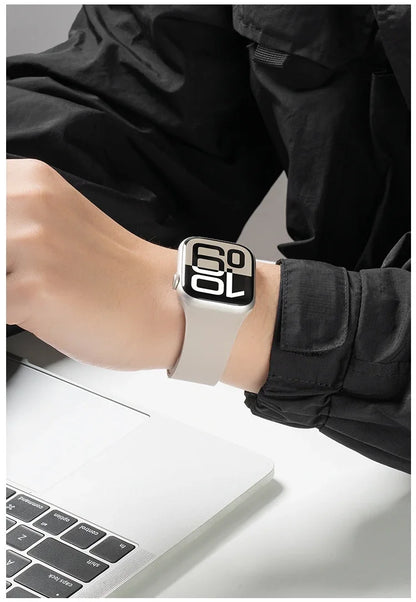 Magnetic Strap For Apple Watch Bands Ultra 2 49mm 44mm 45mm 46mm 42mm 40mm Belt Silicone Bracelet iWatch Series 10 8 7 6 5 9 SE