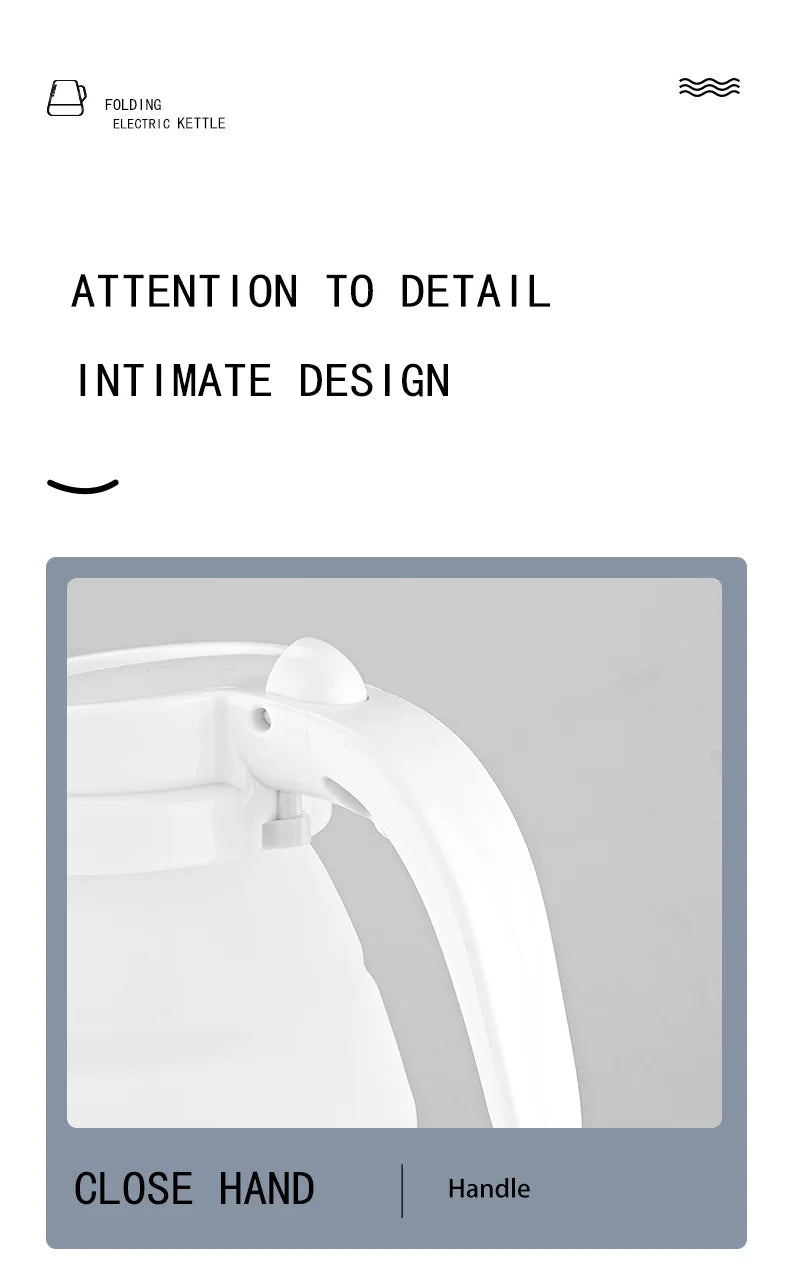 Mini Folding Electric Kettle for Travel & Hotel Use