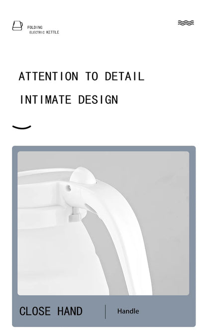 Mini Folding Electric Kettle for Travel & Hotel Use