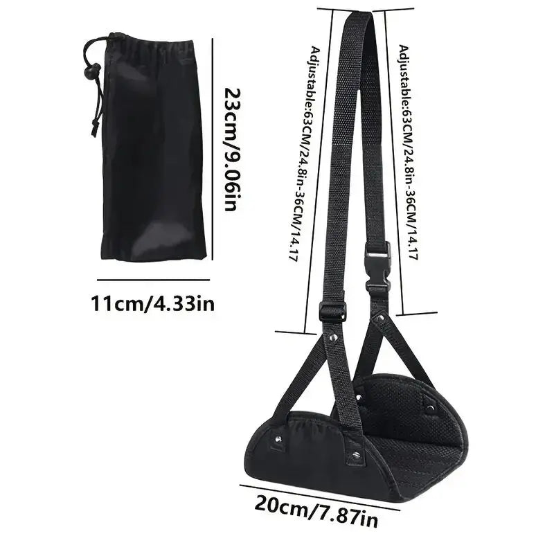 Travel Foot Hammock – Adjustable Leg Rest for Airplane & Office