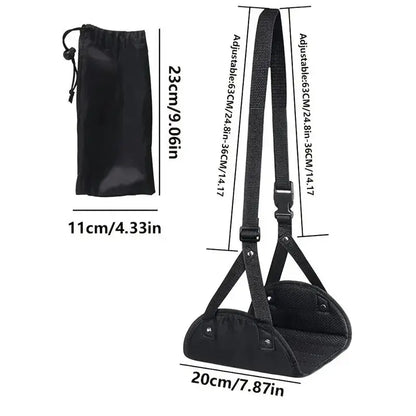 Travel Foot Hammock – Adjustable Leg Rest for Airplane & Office