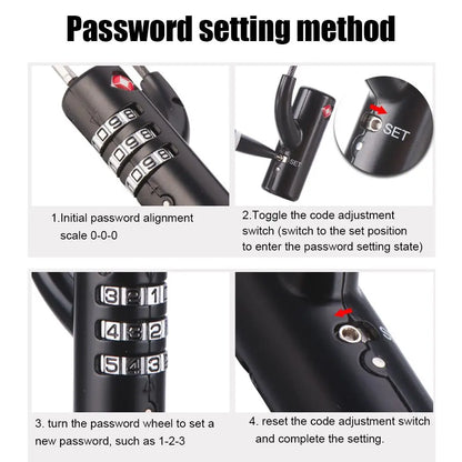 TSA Approved Travel Luggage Lock with 3-Digit Password – Secure Suitcase Lock for Travel Bags
