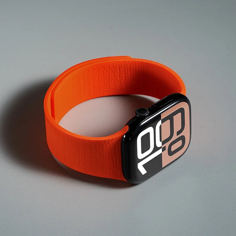 Magnetic Strap For Apple Watch Bands Ultra 2 49mm 44mm 45mm 46mm 42mm 40mm Belt Silicone Bracelet iWatch Series 10 8 7 6 5 9 SE