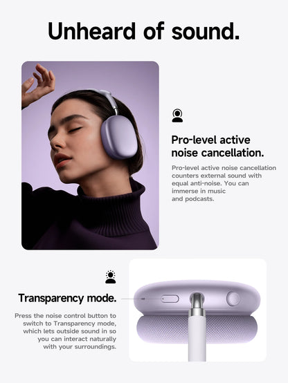HOCO W65 Plus ANC Wireless Over-Ear Headphones – Noise Cancelling, Hi-Fi Sound
