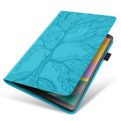 For Samsung Galaxy Tab S10 FE Case 10.9 inch SM-X510 SM-X516B 3D Tree Ebossed Wallet Stand Funda For Galaxy Tab S9 FE Case