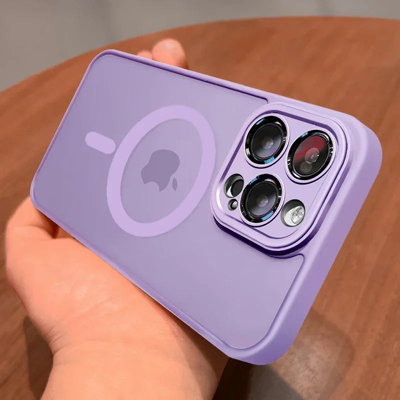 MagSafe Magnetic iPhone Case – Wireless Charging Matte Shockproof Cover