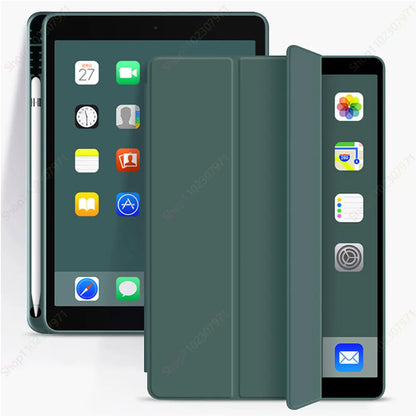 Magnetic iPad Case with Pencil Holder – Smart Tri-Fold Protective Cover