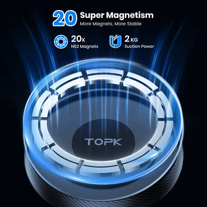Magnetic Car Phone Holder Mount For Magsafe IPhone15 Pro Max Single-Hand Operation Metal Hook Magnetic Phone Holder for Car