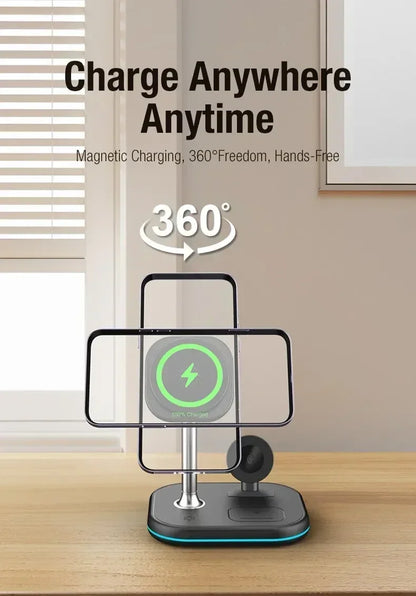 Magnetic 3 in 1 Wireless Charger Stand