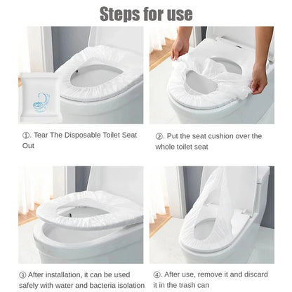 Disposable Toilet Seat Covers – Waterproof Travel Hygiene Protection (Hotel & Public Toilets)