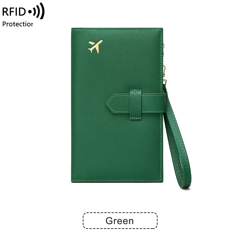 RFID Passport Holder – Stylish Travel Wallet for Cards, Boarding Pass & Documents
