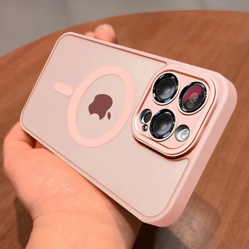 MagSafe Magnetic iPhone Case – Wireless Charging Matte Shockproof Cover