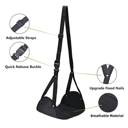 Travel Foot Hammock – Adjustable Leg Rest for Airplane & Office