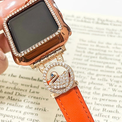 Diamond Leather Strap For Apple Watch