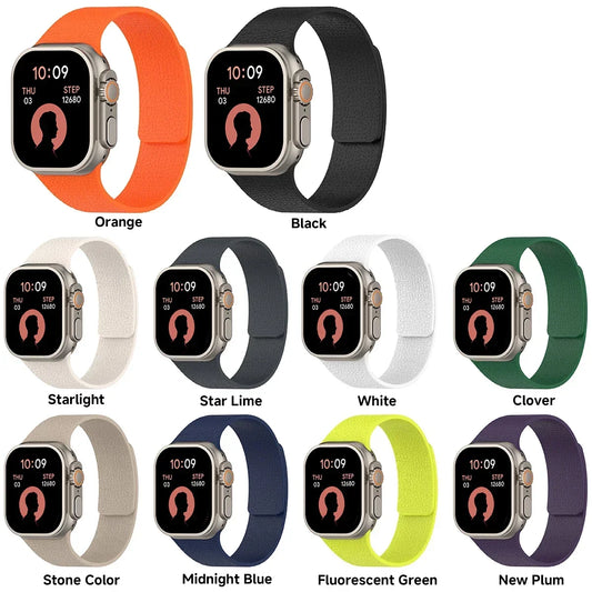 Magnetic Silicone Strap for Apple Watch – Adjustable & Comfortable Fit