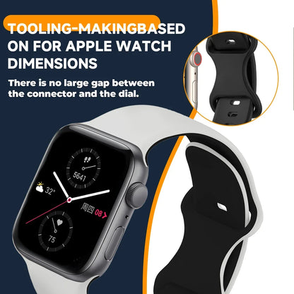 Two-Tone Sports Silicone Strap For Apple Watch