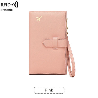 RFID Passport Holder – Stylish Travel Wallet for Cards, Boarding Pass & Documents