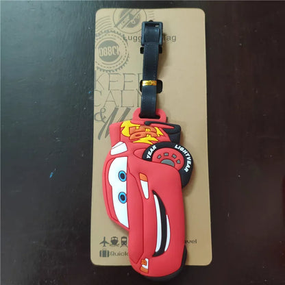 Lightning McQueen Luggage Tag – Cute Name Label for Travel Bags