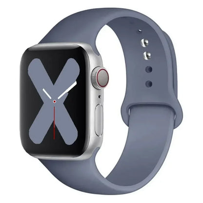 Silicone strap For Apple Watch band 44mm 40mm 45mm 41mm 42mm 38mm correa bracelet iWatch series 9 8 7 6 5 4 3 SE ultra 2 49mm