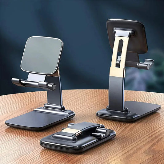 Foldable ABS Desktop Mobile Phone Stand For iPad iPhone 13 X Smartphone Support Tablet Desk Cell Phone Portable Holder Bracket