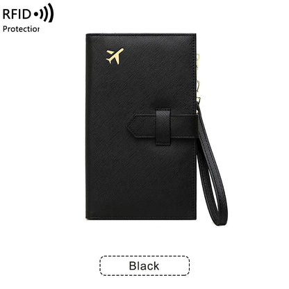 RFID Passport Holder – Stylish Travel Wallet for Cards, Boarding Pass & Documents