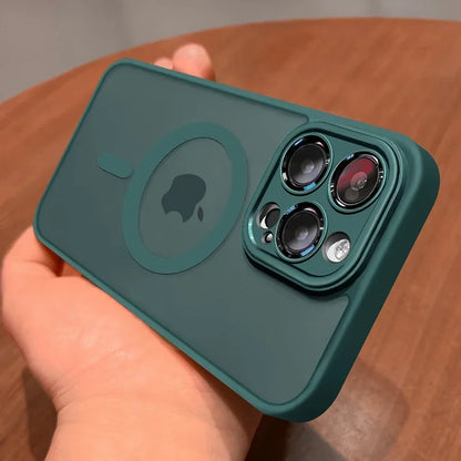 MagSafe Magnetic iPhone Case – Wireless Charging Matte Shockproof Cover