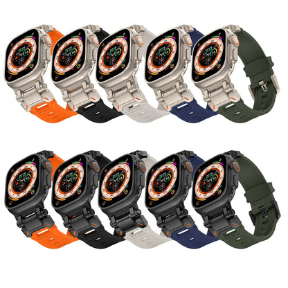 Metal+Silicone Strap For Apple Watch Ultra Band