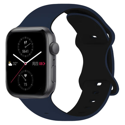 Two-Tone Sports Silicone Strap For Apple Watch