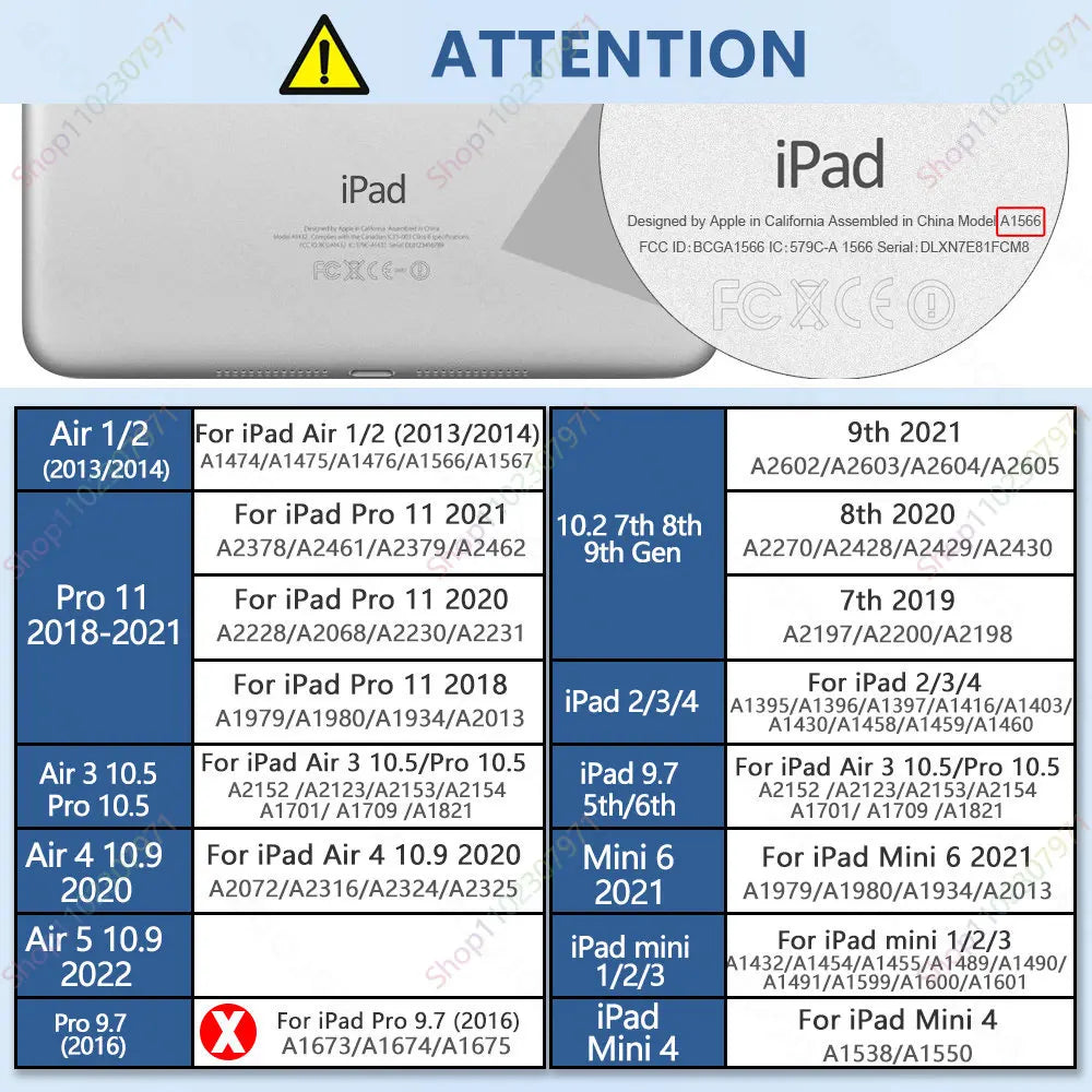 Magnetic iPad Case with Pencil Holder – Smart Tri-Fold Protective Cover