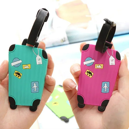 Cute Silicone Luggage Tag – Travel Bag Identifier