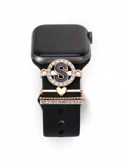 Charms for Apple Watch Band Accessories for Galaxy Watch Series Charm Alphabet Jewelry