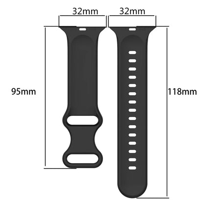 Two-Tone Sports Silicone Strap For Apple Watch