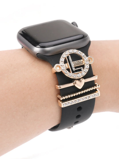 Charms for Apple Watch Band Accessories for Galaxy Watch Series Charm Alphabet Jewelry