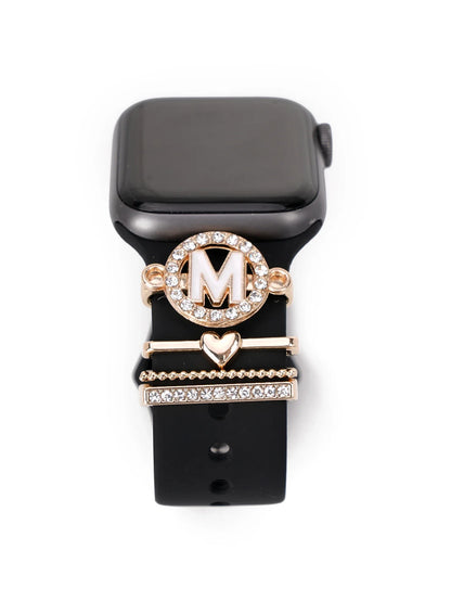 Charms for Apple Watch Band Accessories for Galaxy Watch Series Charm Alphabet Jewelry