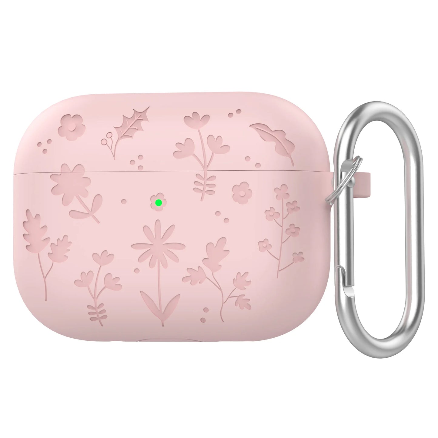 Floral Engraved Silicone Case for AirPods Pro 3 – Shockproof Protective Cover