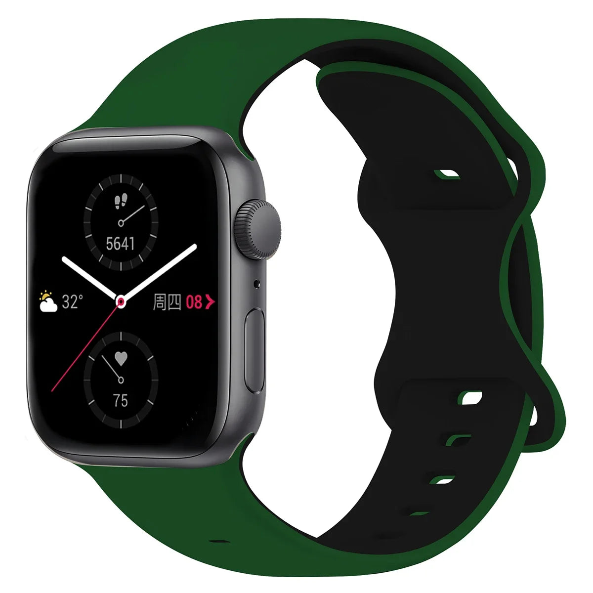 Two-Tone Sports Silicone Strap For Apple Watch
